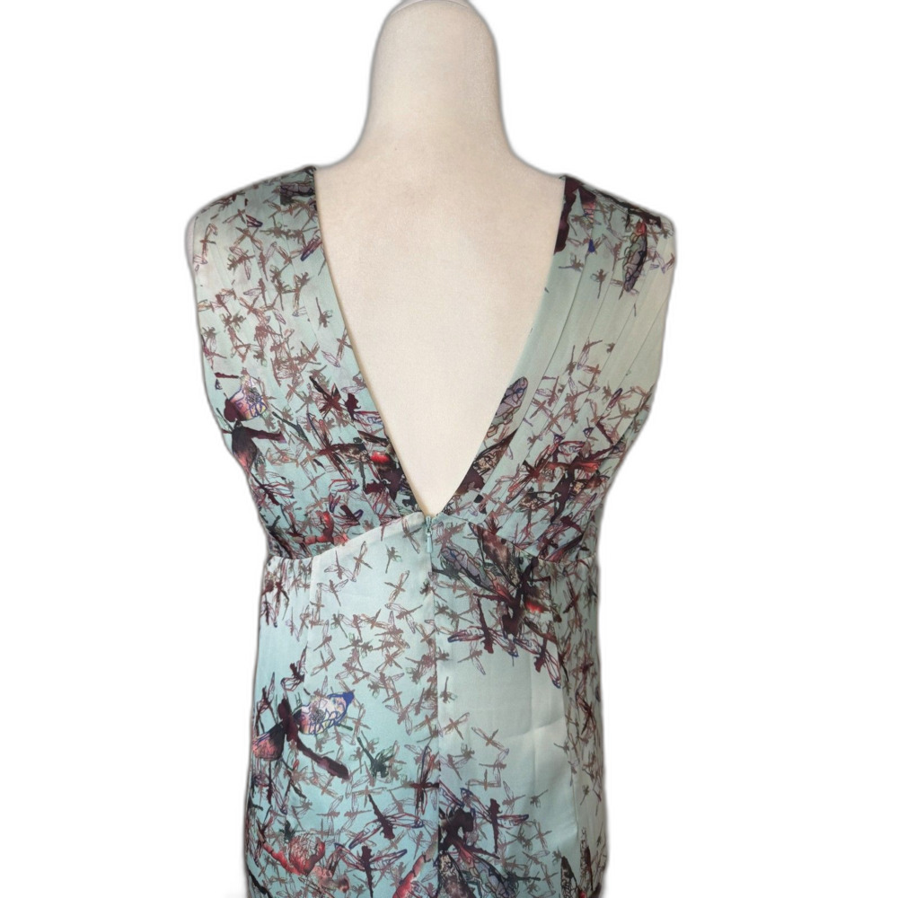 Ted Baker | Carii Dragonfly Bow Tie Dress Size Ted 3 US 8 Sleeveless Open Back - Picture 7 of 9